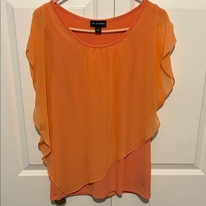 I.N. Studio Vibrant Orange Blouse